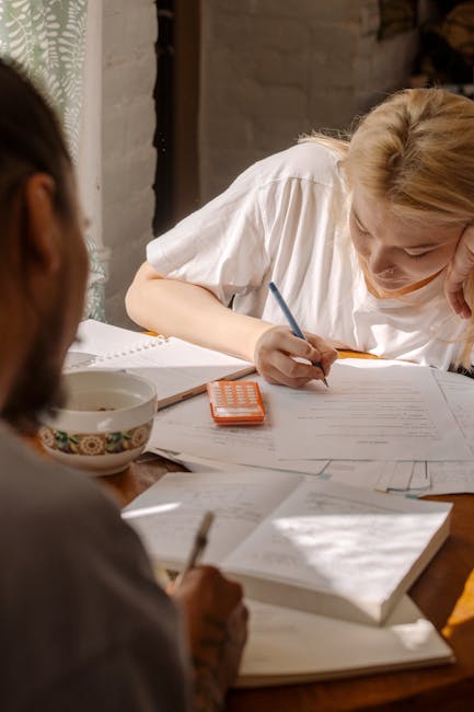 Student focused at a study desk during a timed work session