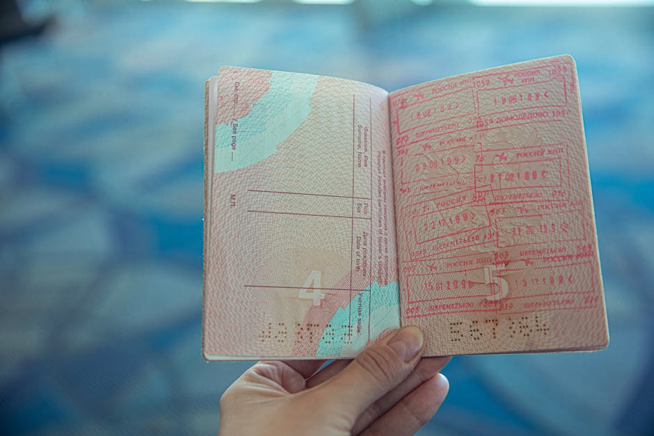 Student documents and passport used for visa, showing setup costs before classes start